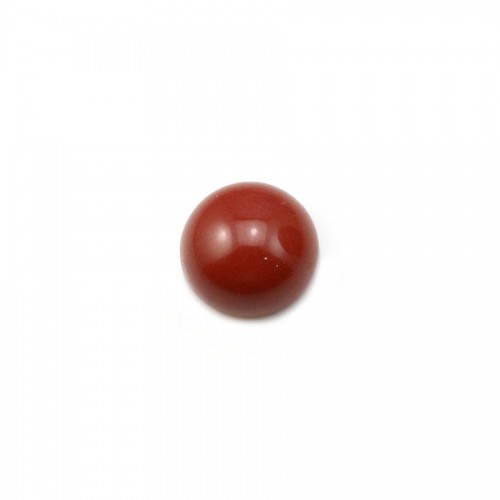 Cabochon jaspe vermelho, forma redonda, 8mm x 4pcs