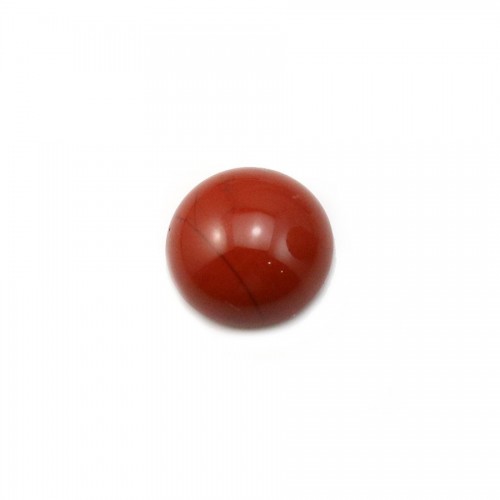 Cabochon de jaspe rouge, de forme ronde, 10mm x 4pcs