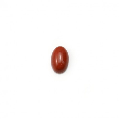 Cabochon de jaspe rouge, de forme ovale, 4 * 6mm x 4pcs