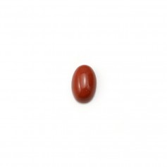 Cabochon jaspe vermelho, forma oval, 4 * 6mm x 4pcs