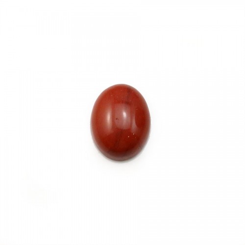 Cabochon de jaspe rouge, de forme ovale, 7 * 9mm x 4pcs