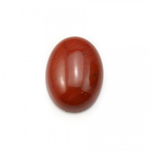 Cabujón de jaspe rojo, forma ovalada, 12 * 16mm x 2pcs