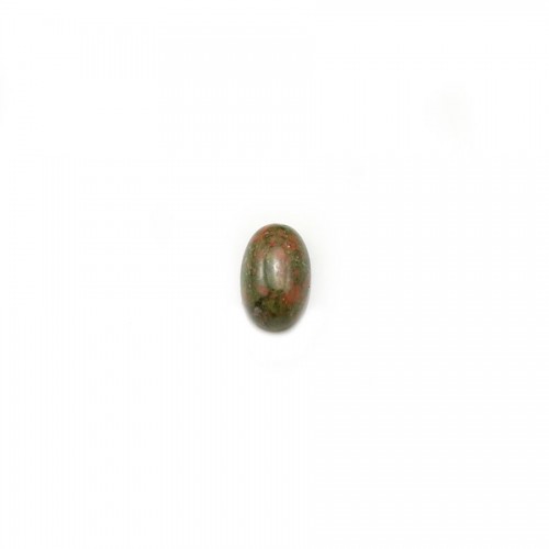 Cabochon unakite, forma oval, 4 * 6mm x 4pcs