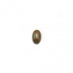 Unakite cabochon, in oval shaped, 4 * 6mm x 4 pcs