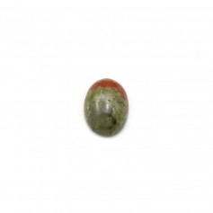 Unakite cabochon, in oval shaped, 6 * 8mm x 4 pcs