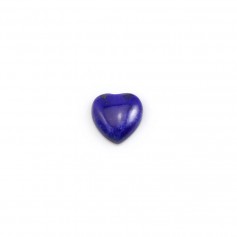 Lapis-lazuli cabochon, heart shape 8mm x 2pcs