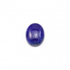 Oval lapis lazuli cabochon 8x10mm x 1pc