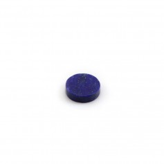 Lapis lazuli cabochon, in round and flat shape, 8mm x 1pc