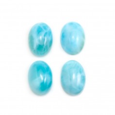 Larimar cabochon, in oval shape, 10.5x14.5mm x 1pc