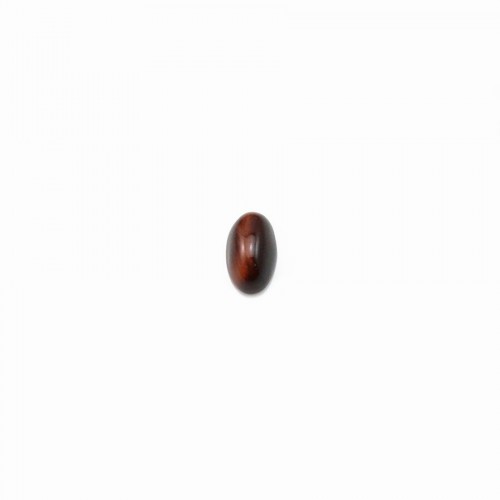 Roter Stierauge-Cabochon, oval, 3 * 5mm x 4pcs