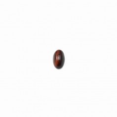 Occhio di bue rosso cabochon, forma ovale, 3 * 5 mm x 4 pz