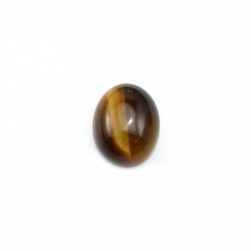 Tiger eye cabochon, in oval shaped, 8 * 10mm x 4pcs