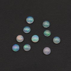 Cabochon opale éthiopienne rond 4mm x 10pcs