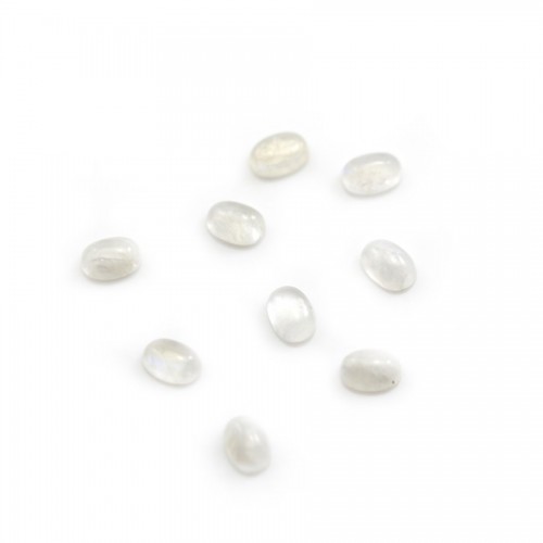 Cabochon Moonstone Oval 4*6mm x 1pc