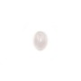 Cabochon of pink quartz, in oval shaped, 5 * 7mm x 4pcs
