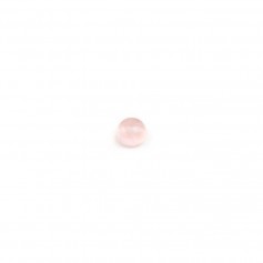 Cabochon de quartzo rosa, forma redonda, 2mm x 4pcs