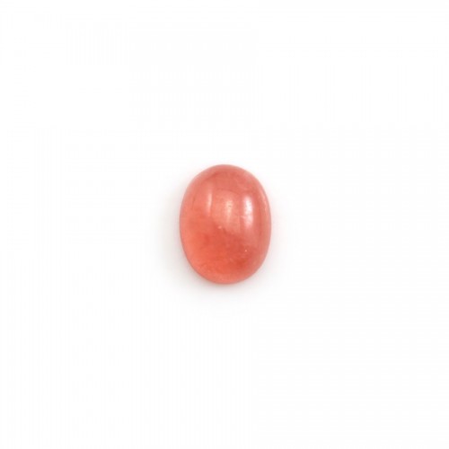 Pink rhodochrosite cabochon, in oval shape, in size of 7*9mm x 1pc