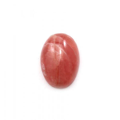 Pink rhodochrosite cabochon, in oval shape, in size of 10*13mm x 1pc