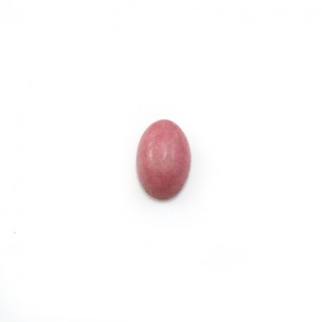 Pink rhodonite cabochon, in oval shape, in size of 4 * 6mm x 6pcs