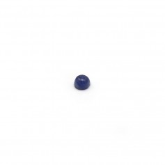 Cabochon de sodalite bleu, de forme ronde, 2.2mm x 4pcs