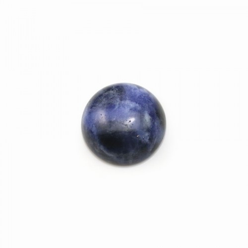 Cabujón de sodalita azul, forma redonda, 10mm x 4pcs