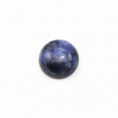 Cabujón de sodalita azul, forma redonda, 10mm x 4pcs