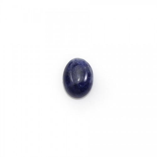 Cabochon of sodalite, in oval shaped, 6 * 8mm x 4 pcs