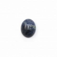 Cabochon of sodalite, in oval shaped, 8 * 10mm x 4 pcs