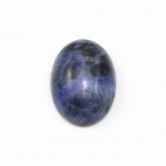 Cabochon of sodalite, in oval shaped, 13 * 18mm x 2pcs