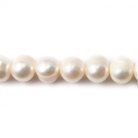 White round freshwater pearl 9-11mm x 40cm