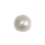 Perle de culture d'eau douce blanche ronde 12-12.5mm x 1pc
