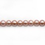 Freshwater cultured Pearl ovale colored 6-7mm x 40cm