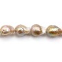bleu fonce freshwater cultured pearl baroque 16mm x 5pcs