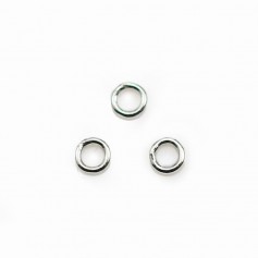 Geschlossene runde Ringe aus 925er Silber 3x0,6mm x 20St