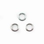 Silver 925 Welded Round Rings 4mm in bag 