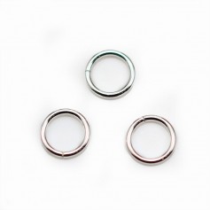Geschlossene runde Ringe aus 925er Silber 7x0.8mm x 10St