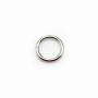 925 Silver, Closed Round Rings, 8x1mm, x 10pcs