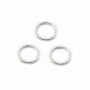 Silver 925 Round Rings 8mm x 4pcs 