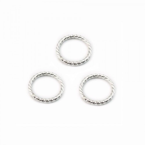 Silver 925 Round Rings 8mm X 4pcs 