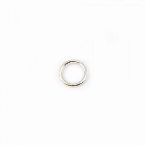 Open jump rings silver 925 5x0.8mm x 10pcs