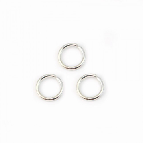 925 Silver Rings, Open Round, 5mm, x 10 pieces