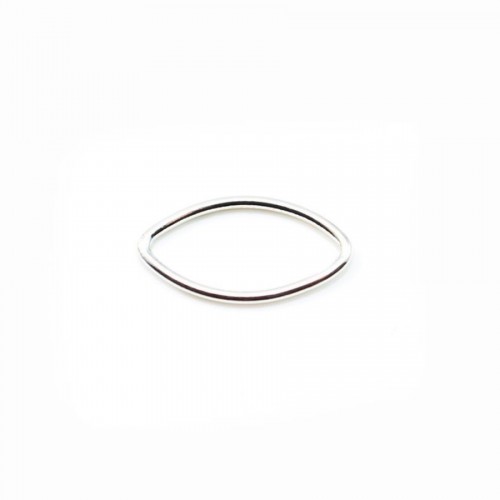 Geschlossene ovale Ringe aus 925er Silber 7x13mm x 4St