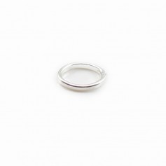 Oval Rings, 8x6x0.8mm, silver 925 x 5pcs