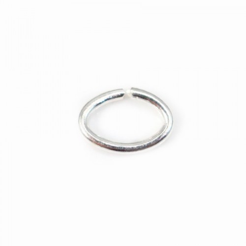 Offene ovale Ringe aus 925er Silber 4x6x0.7mm x 20St