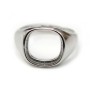 Ring set in 925 silver, with a 12mm square stand x 1pc