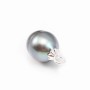 Bélière pour perles semi-percées, Argent 925, 4mm x 4 st 