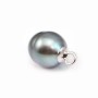 Pendant for half-drilled pearls, Silver 925 4mm x 4 pcs