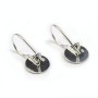 Earrings threadse for Stick, Sterling Silver 925 , 9.6mm x 2pcs 