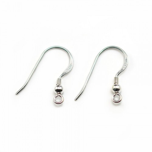 Earhook with a ball silver 925 X 30 pcs 