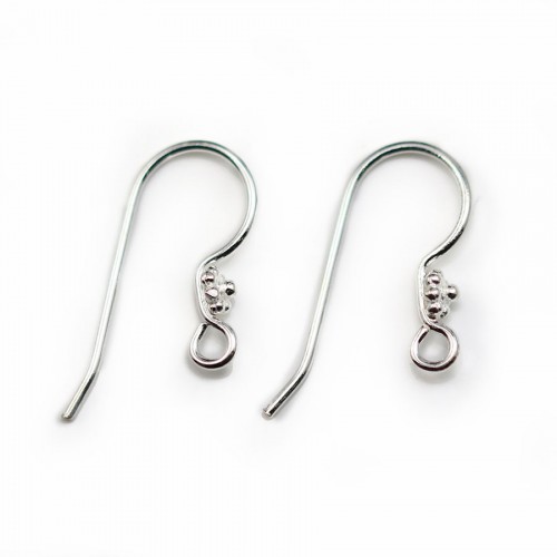 Sterling Silver 925 Ear wires 11*20mm X 2pcs